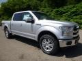 2016 Ingot Silver Ford F150 Lariat SuperCrew 4x4  photo #8