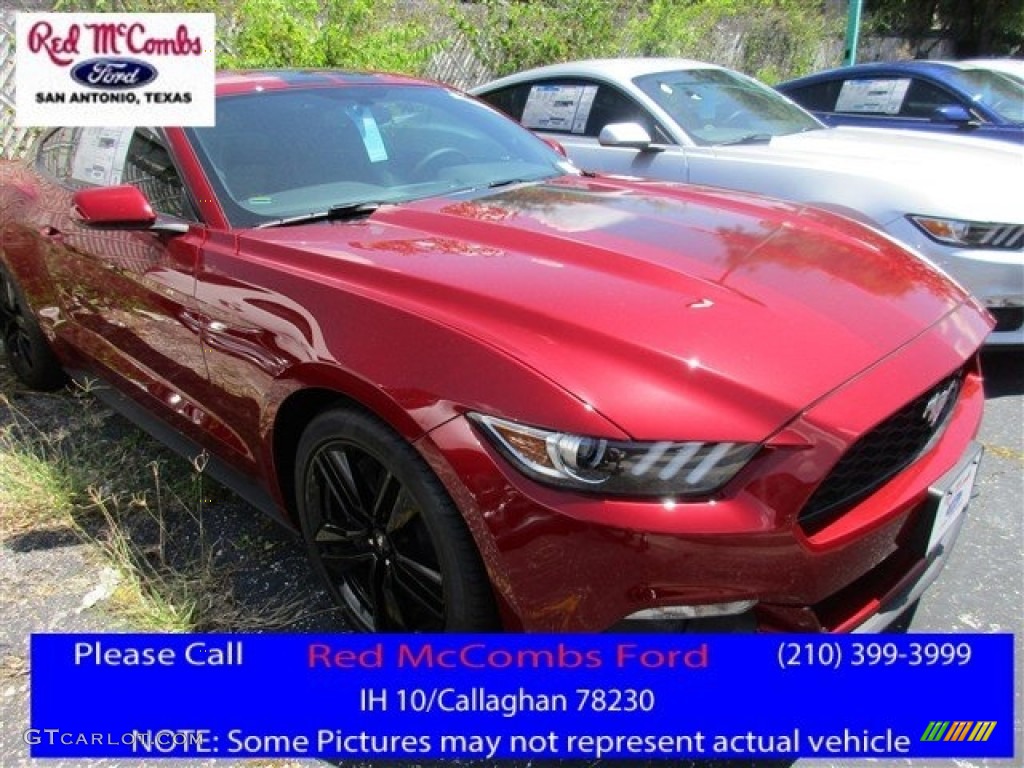 Ruby Red Metallic Ford Mustang