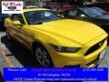 2016 Triple Yellow Tricoat Ford Mustang V6 Coupe  photo #1