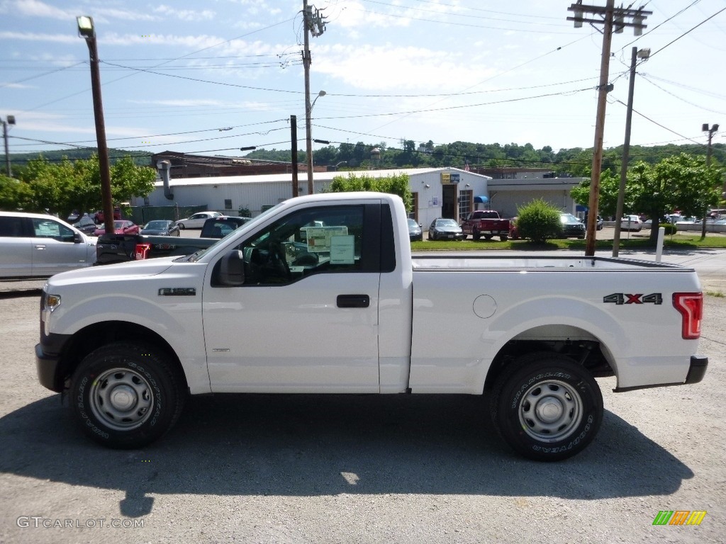 2016 F150 XL Regular Cab 4x4 - Oxford White / Medium Earth Gray photo #7