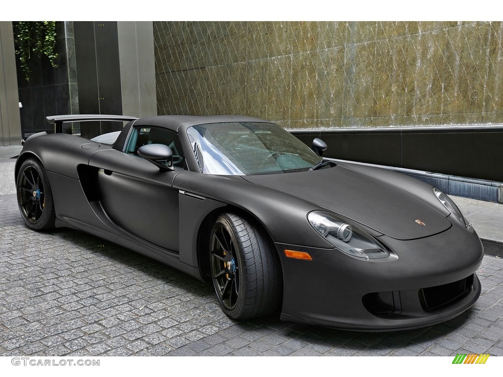 Black 2005 Porsche Carrera GT Standard Carrera GT Model Exterior Photo #113862229