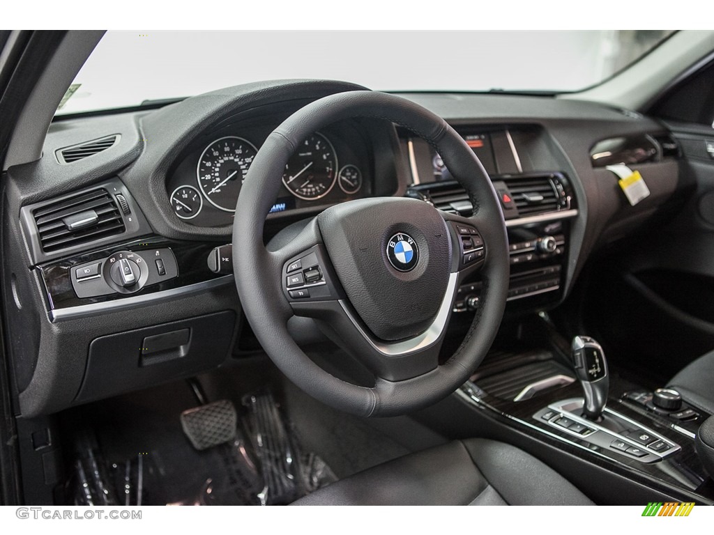2017 BMW X3 xDrive28i Black Dashboard Photo #113863486