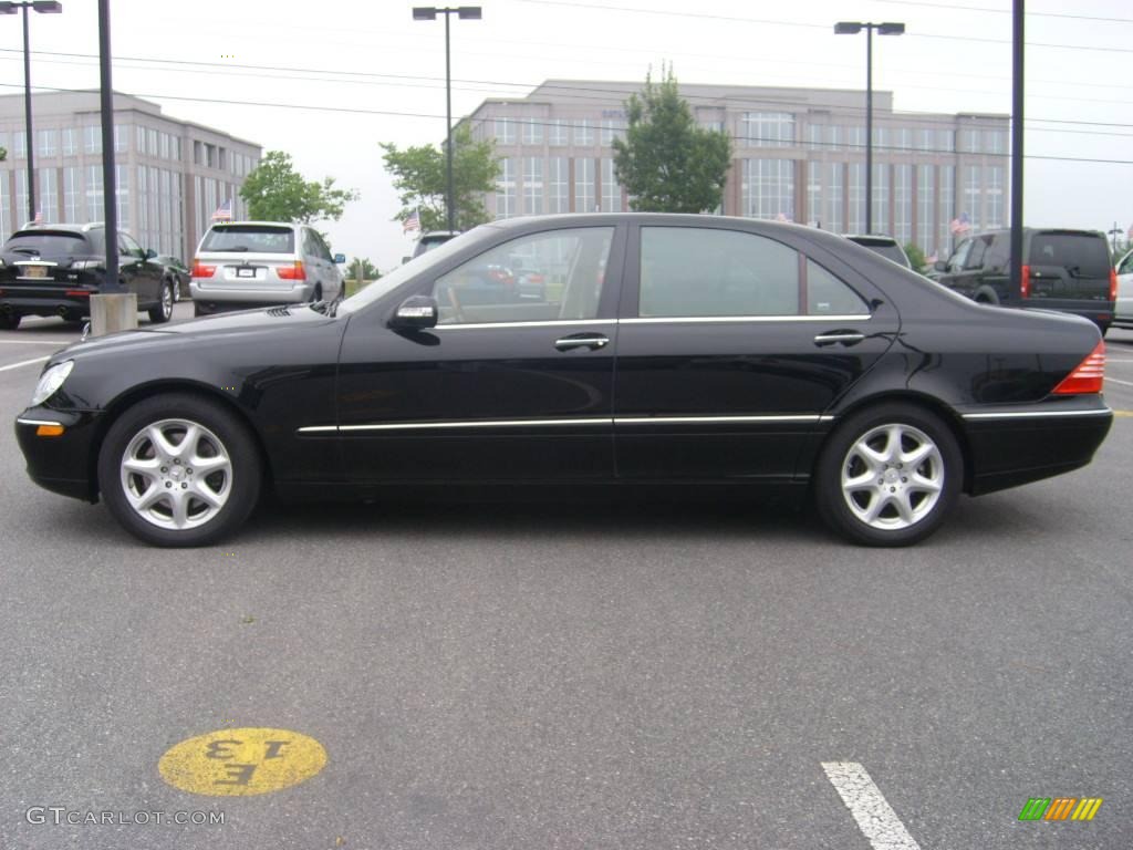 2004 S 430 4Matic Sedan - Black / Java photo #2