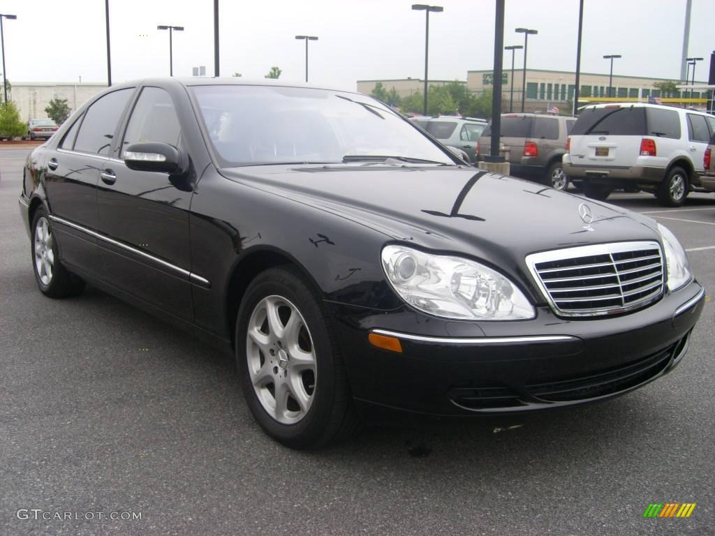 2004 S 430 4Matic Sedan - Black / Java photo #6