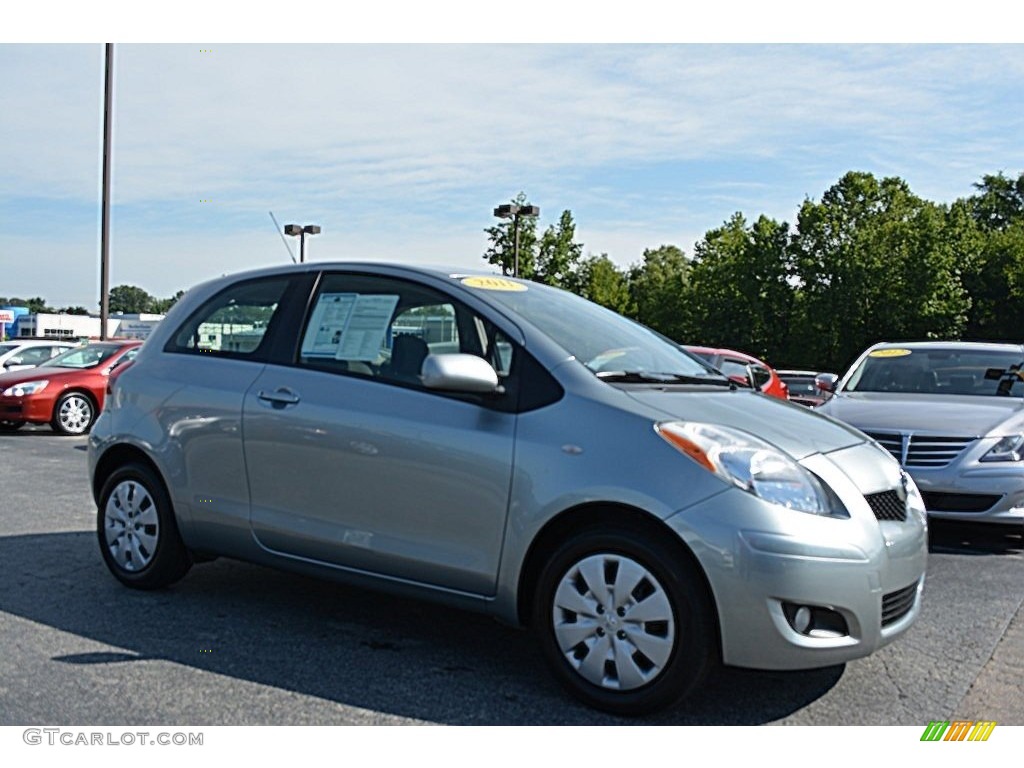 2011 Yaris 3 Door Liftback - Meteorite Metallic / Dark Charcoal photo #1