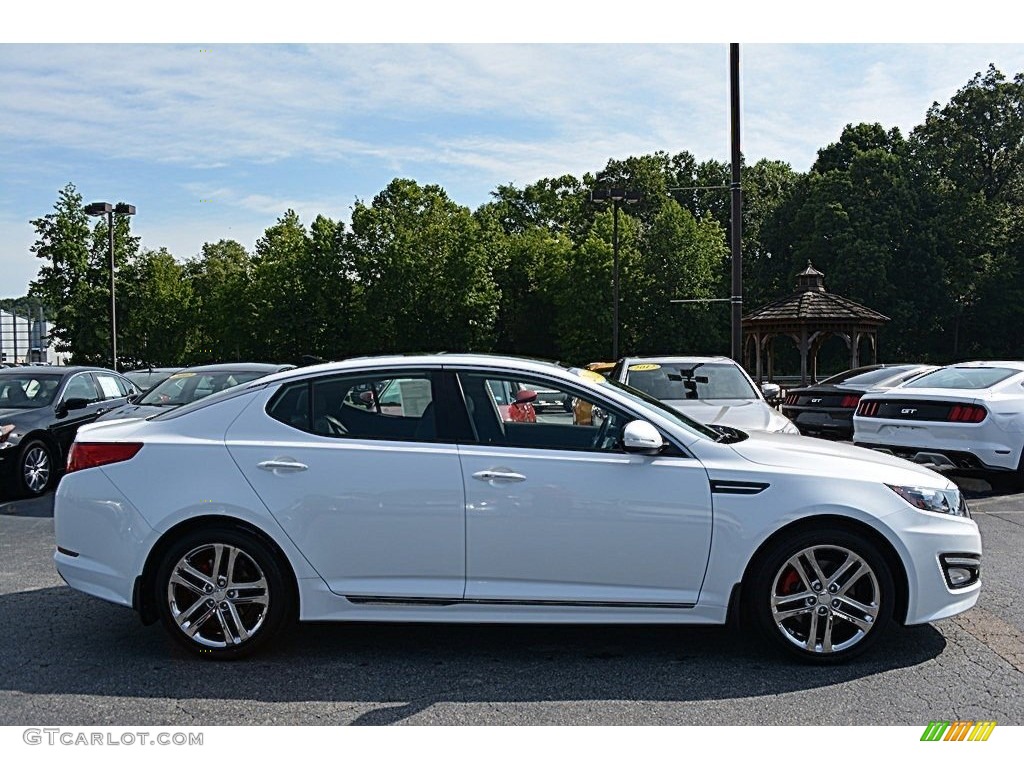 2013 Optima SX - Snow White Pearl / Black photo #2