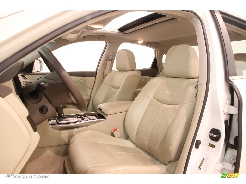 2011 M 37x AWD Sedan - Moonlight White / Wheat photo #5