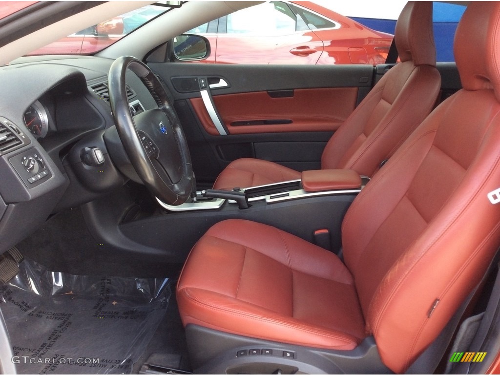 2011 C70 T5 - Flamenco Red Metallic / Cranberry Leather/Off Black photo #10