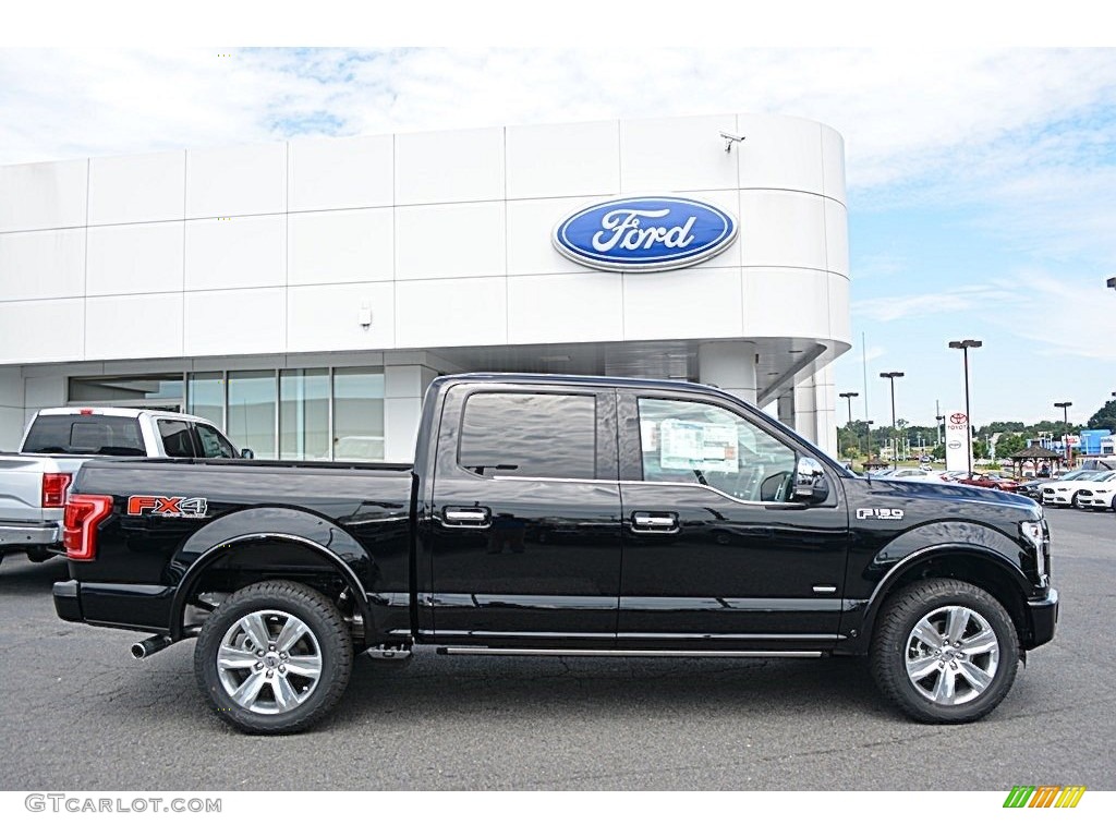 2016 F150 Platinum SuperCrew 4x4 - Shadow Black / Platinum Brunello photo #2