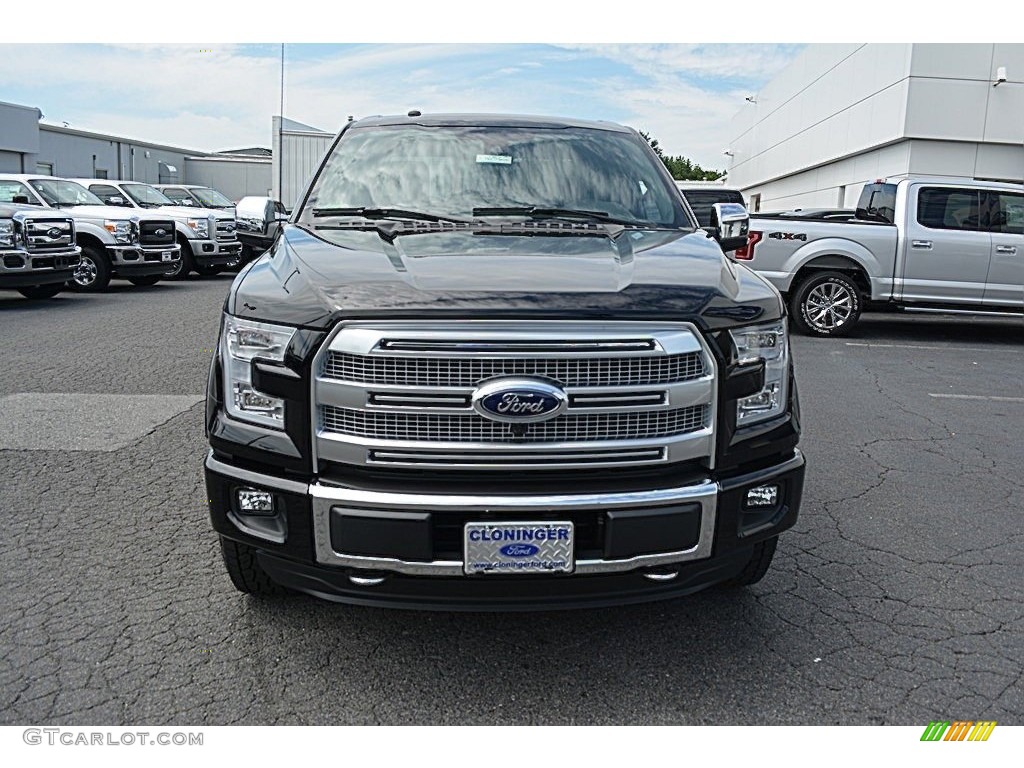 2016 F150 Platinum SuperCrew 4x4 - Shadow Black / Platinum Brunello photo #4