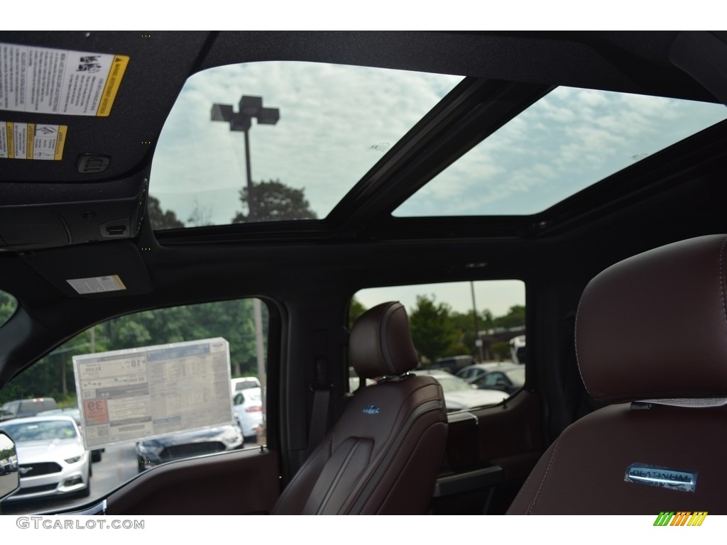 2016 F150 Platinum SuperCrew 4x4 - Shadow Black / Platinum Brunello photo #8