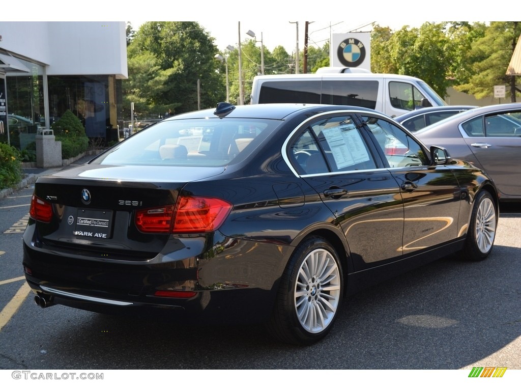 2013 3 Series 328i xDrive Sedan - Black Sapphire Metallic / Saddle Brown photo #3