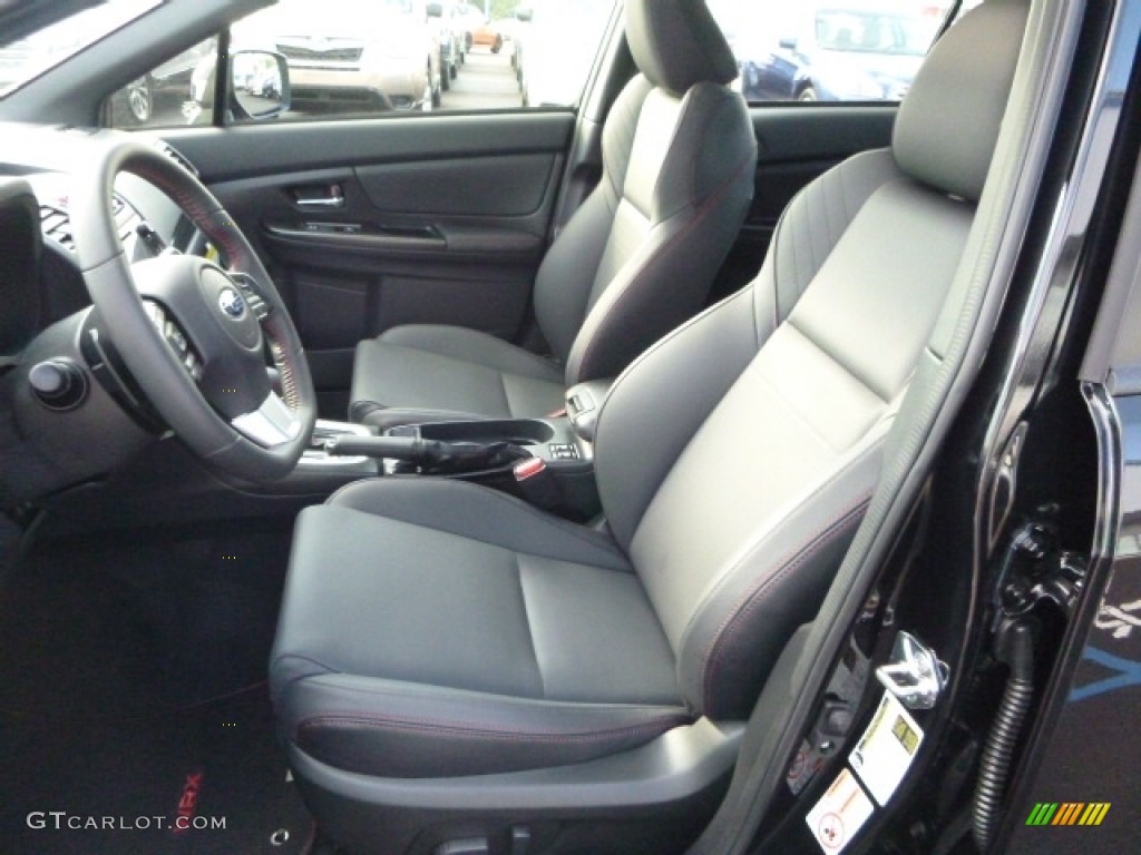 Carbon Black Interior 2017 Subaru WRX Limited Photo #113879140