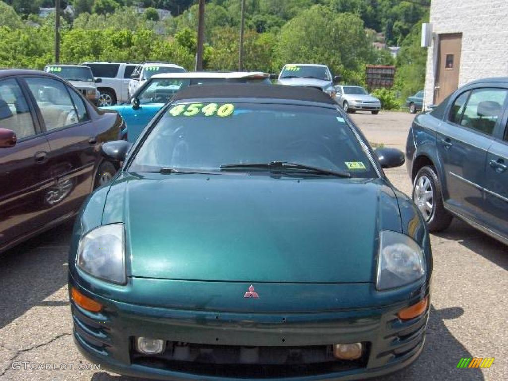 2001 Eclipse Spyder GS - Sherwood Green Pearl / Black photo #2