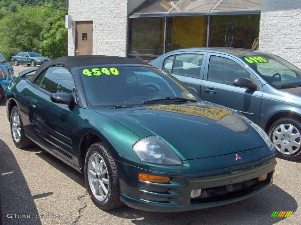 2001 Eclipse Spyder GS - Sherwood Green Pearl / Black photo #3