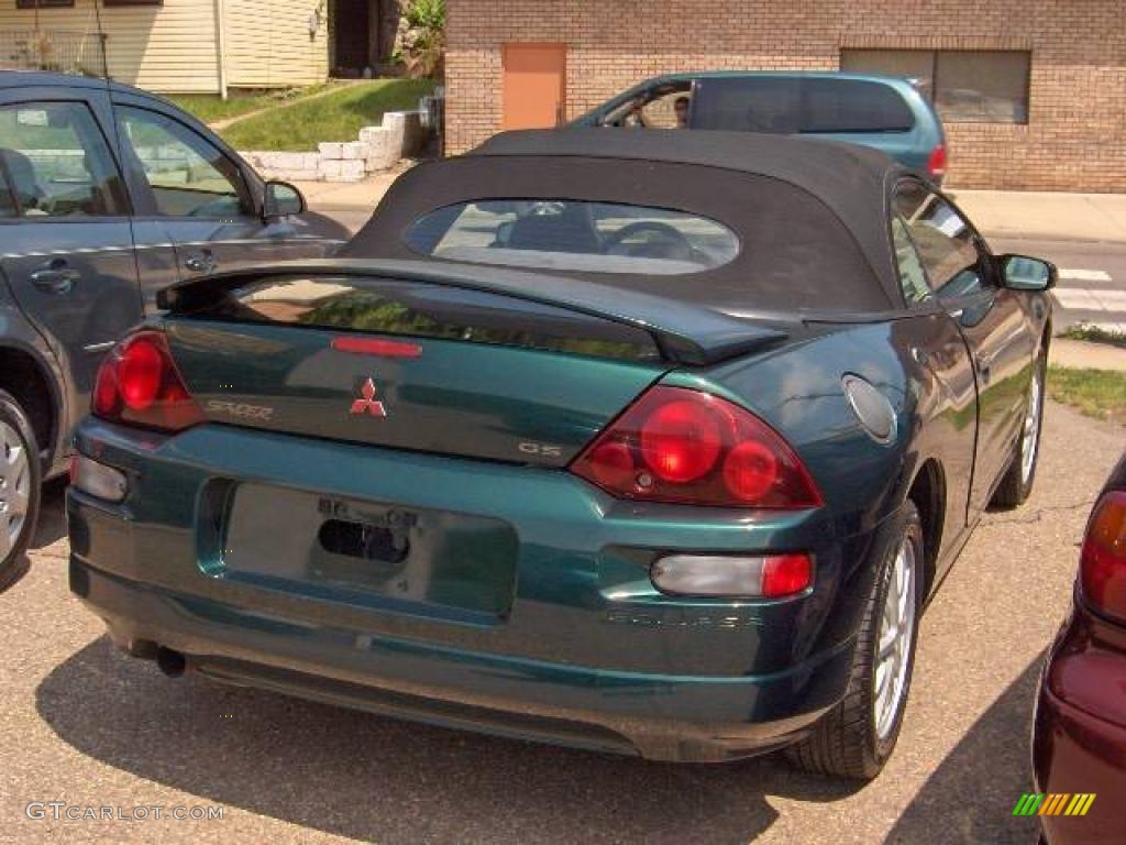 2001 Eclipse Spyder GS - Sherwood Green Pearl / Black photo #4
