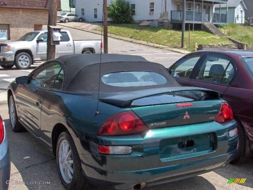 2001 Eclipse Spyder GS - Sherwood Green Pearl / Black photo #5