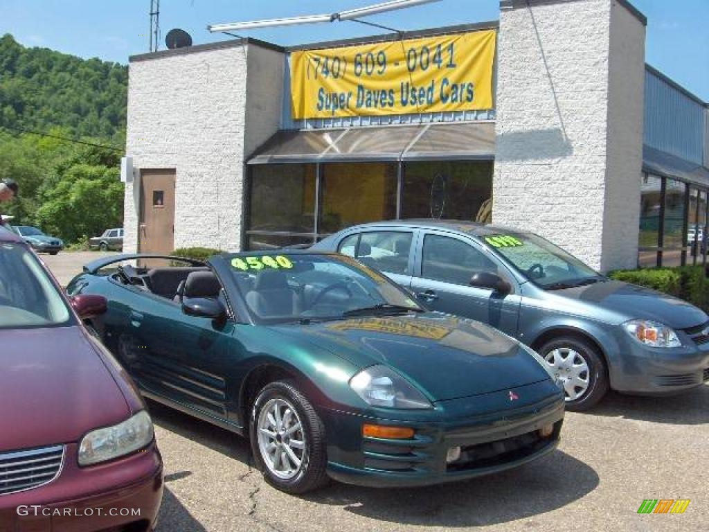 2001 Eclipse Spyder GS - Sherwood Green Pearl / Black photo #7