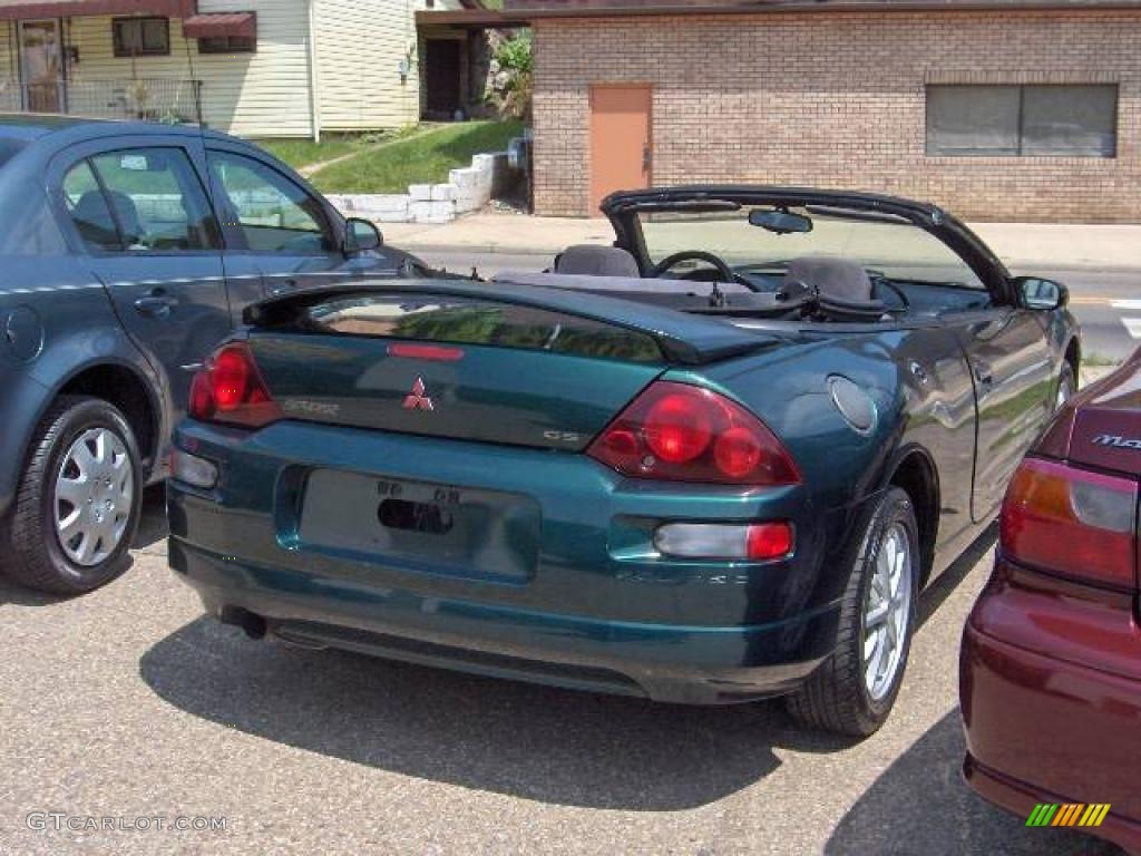 2001 Eclipse Spyder GS - Sherwood Green Pearl / Black photo #8