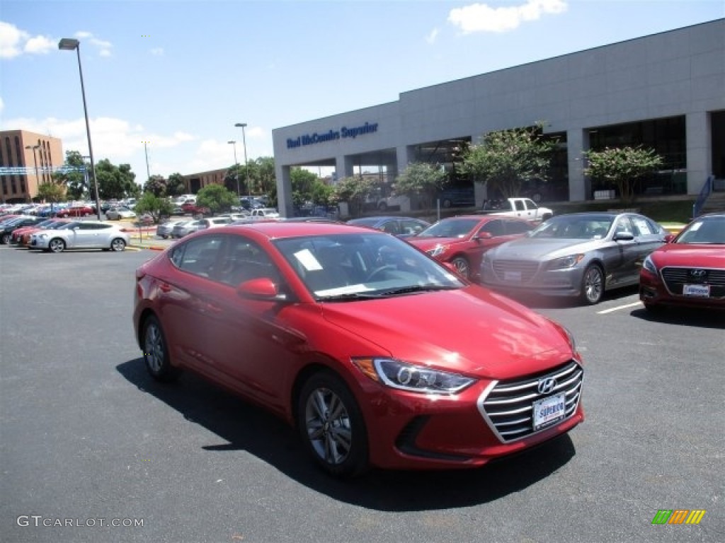 2017 Elantra SE - Red / Gray photo #1