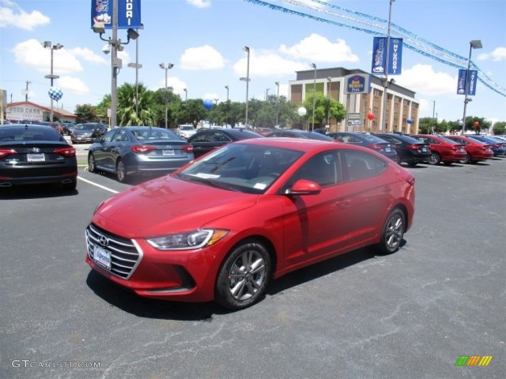 2017 Elantra SE - Red / Gray photo #3