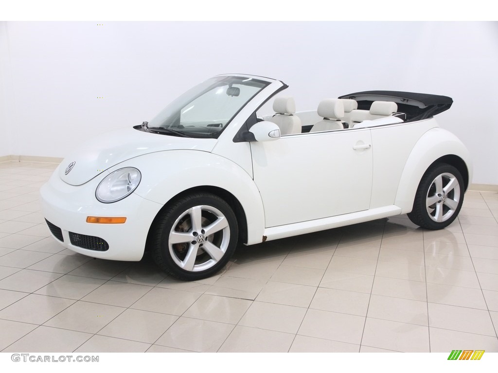 2007 New Beetle Triple White Convertible - Campanella White / Cream photo #3