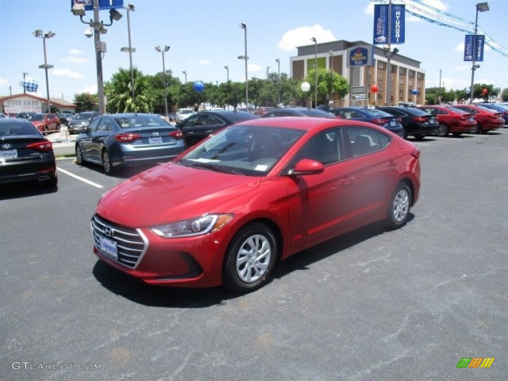 2017 Elantra SE - Red / Gray photo #3