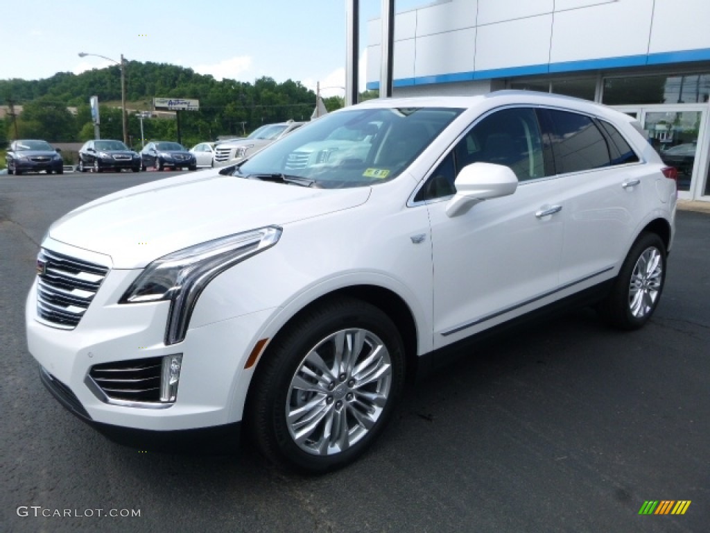 Crystal White Tricoat 2017 Cadillac XT5 Premium Luxury AWD Exterior Photo #113883175