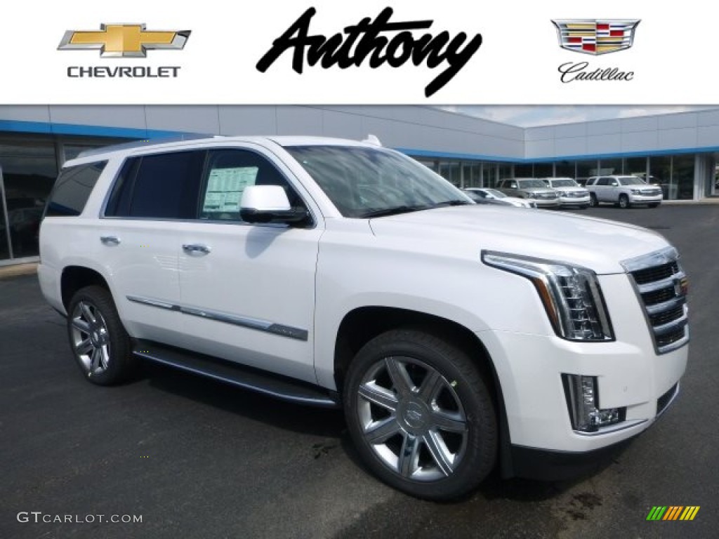 Crystal White Tricoat Cadillac Escalade