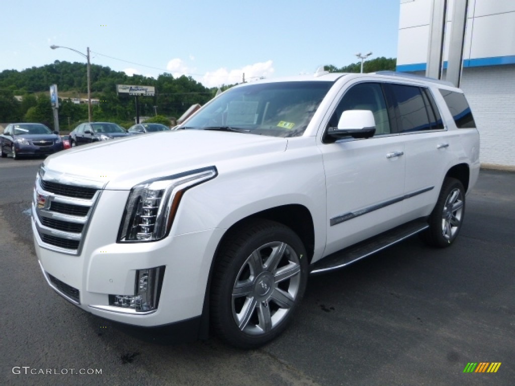 2016 Escalade Premium 4WD - Crystal White Tricoat / Shale/Cocoa photo #11