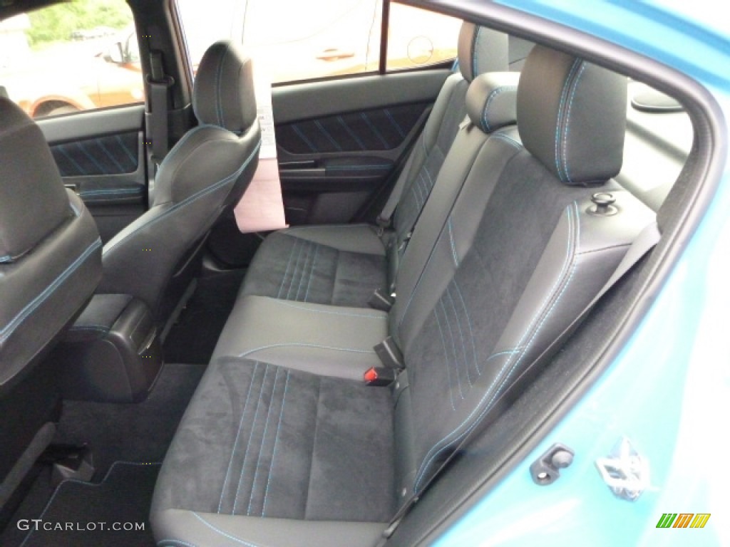 2016 Subaru WRX STI HyperBlue Limited Edition Rear Seat Photo #113885147