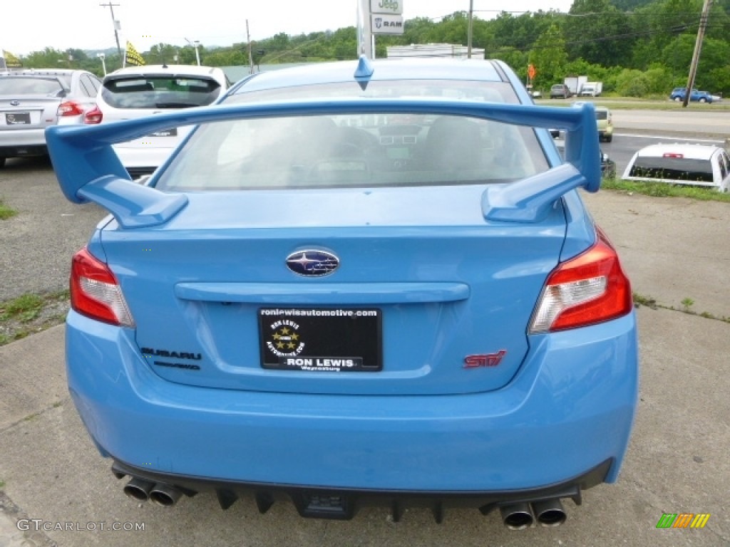 2016 WRX STI HyperBlue Limited Edition - Hyper Blue / Carbon Black/Hyper Blue photo #5