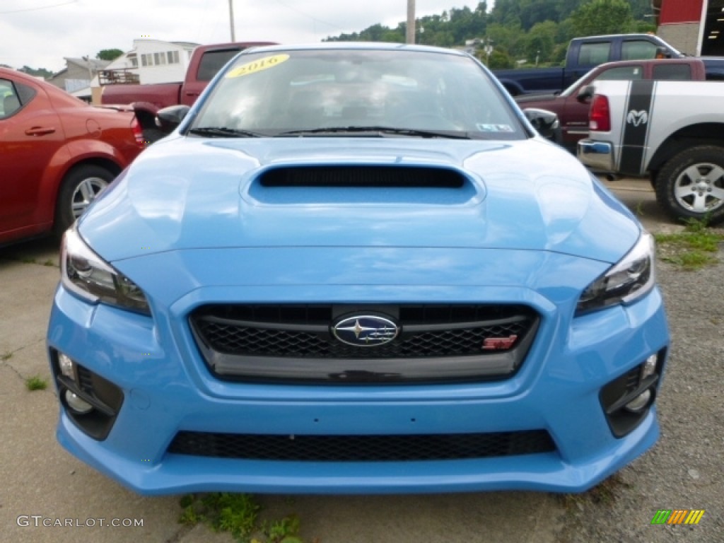 2016 WRX STI HyperBlue Limited Edition - Hyper Blue / Carbon Black/Hyper Blue photo #9