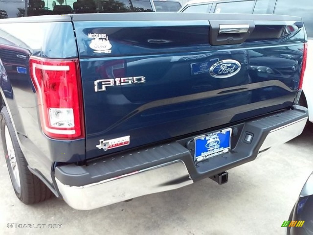 2016 F150 XLT SuperCrew - Blue Jeans / Medium Earth Gray photo #13