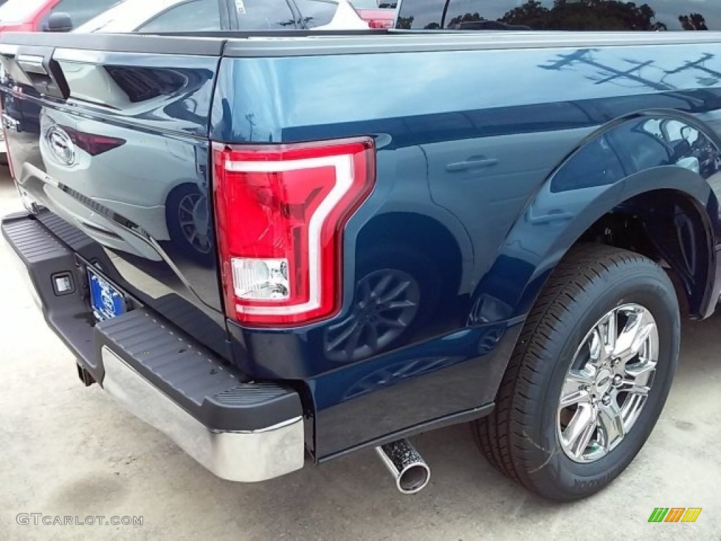 2016 F150 XLT SuperCrew - Blue Jeans / Medium Earth Gray photo #19