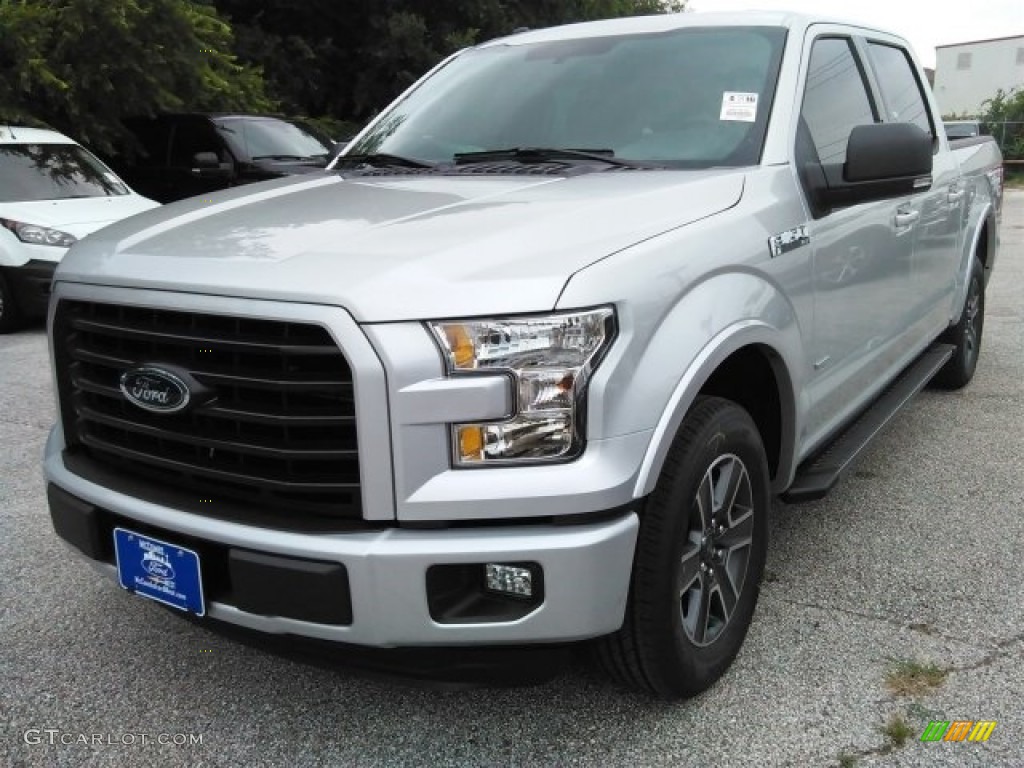 2016 F150 XLT SuperCrew - Ingot Silver / Black photo #16