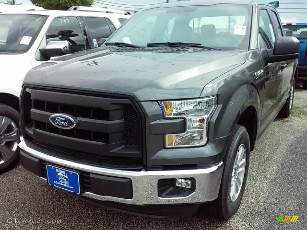 2016 F150 XL SuperCab - Magnetic / Medium Earth Gray photo #13