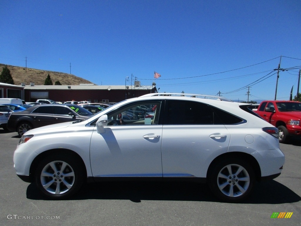 2010 RX 350 - Starfire White Pearl / Parchment/Brown Walnut photo #4