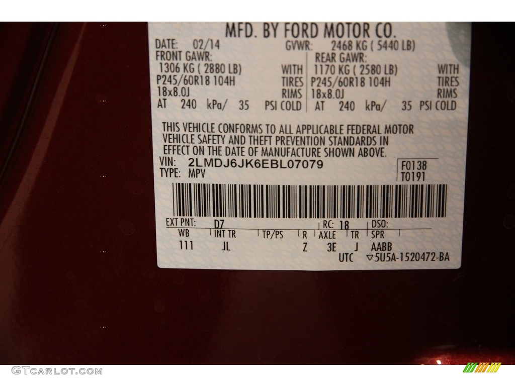 2014 MKX FWD - Sunset Metallic / Medium Light Stone photo #17