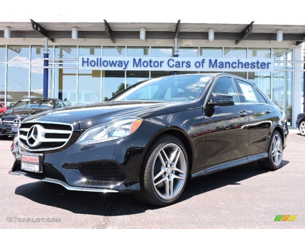 2016 E 350 4Matic Sedan - Black / Black photo #1
