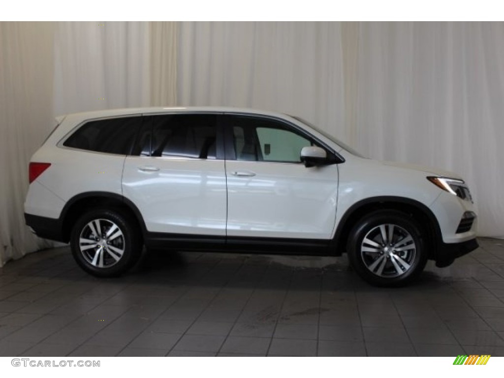 2016 Pilot EX-L AWD - White Diamond Pearl / Beige photo #3