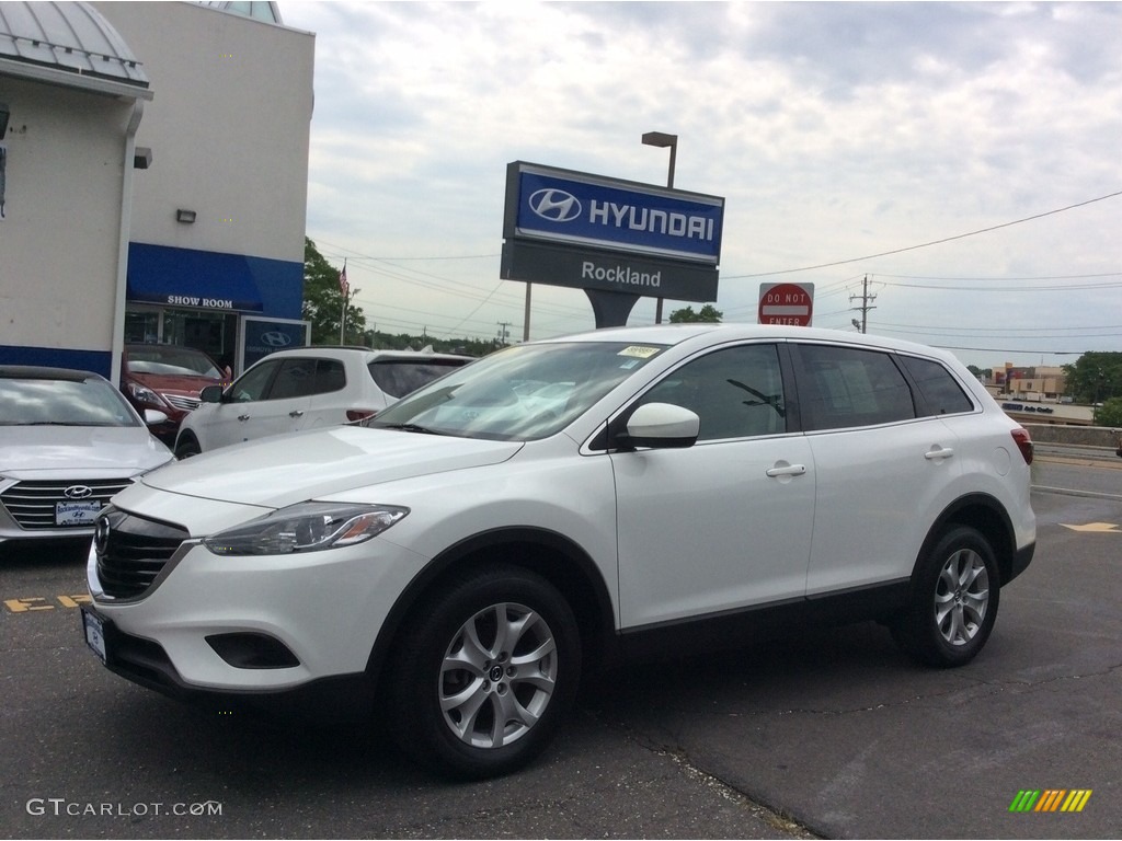 2013 CX-9 Touring AWD - Crystal White Pearl Mica / Sand photo #1