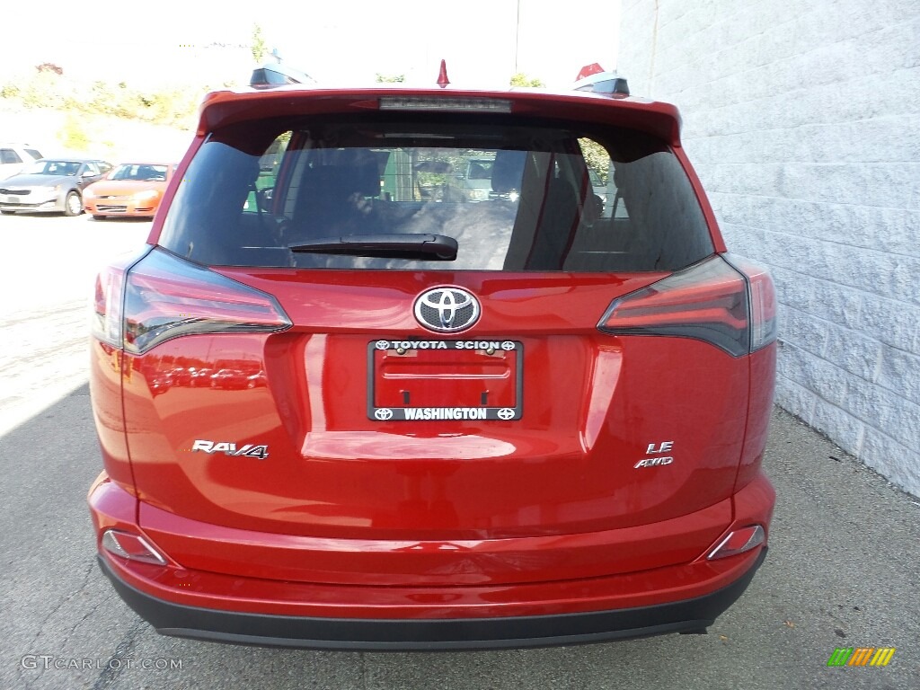 2016 RAV4 LE AWD - Barcelona Red Metallic / Black photo #3