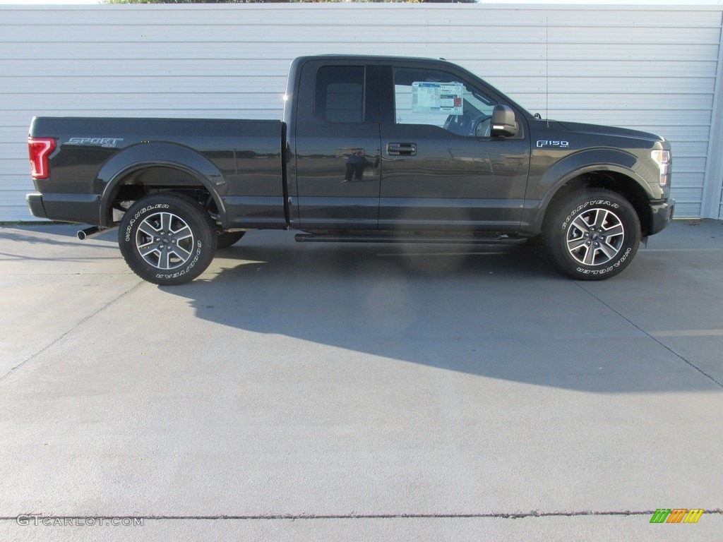 2016 F150 XLT SuperCab 4x4 - Lithium Gray / Black photo #3