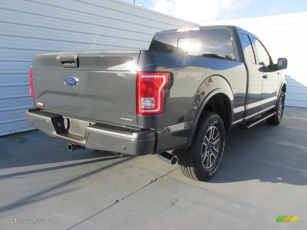 2016 F150 XLT SuperCab 4x4 - Lithium Gray / Black photo #4