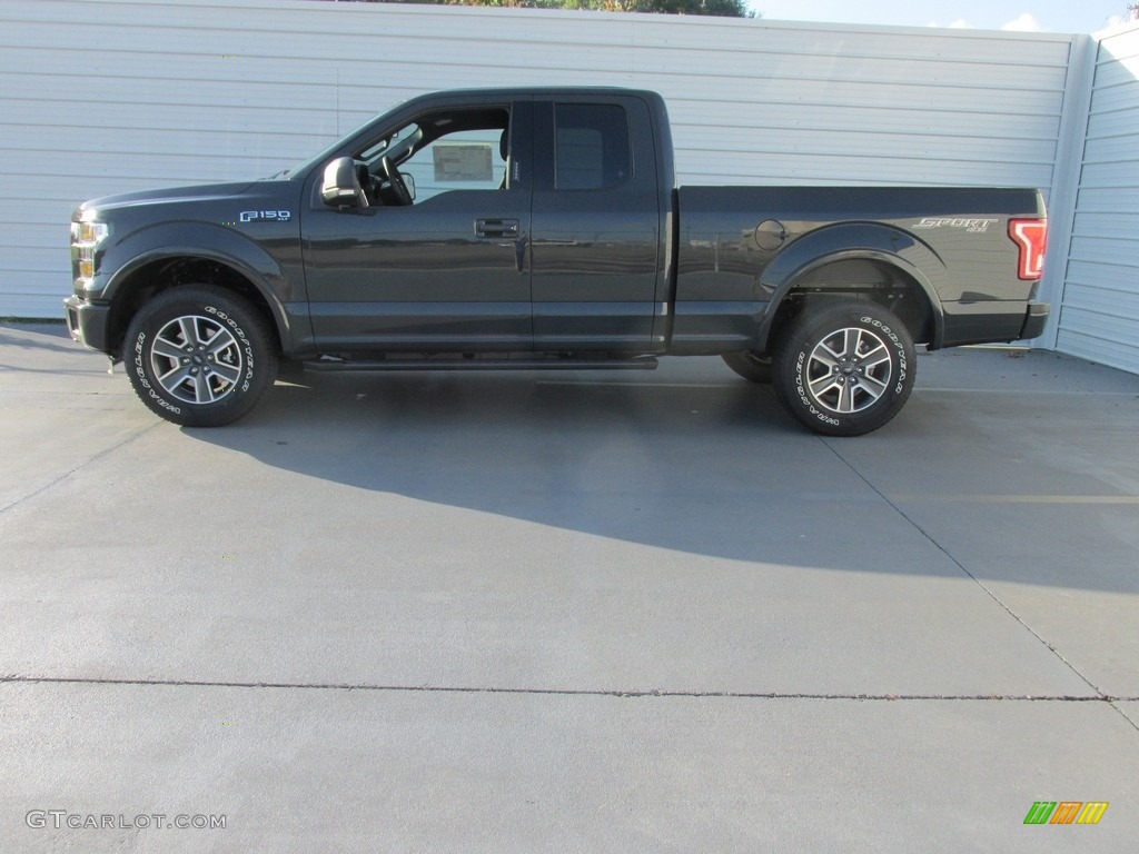 2016 F150 XLT SuperCab 4x4 - Lithium Gray / Black photo #6