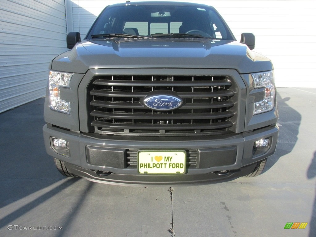 2016 F150 XLT SuperCab 4x4 - Lithium Gray / Black photo #8