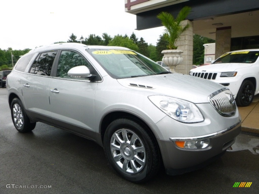 2011 Enclave CXL AWD - Silver Green Metallic / Titanium/Dark Titanium photo #9