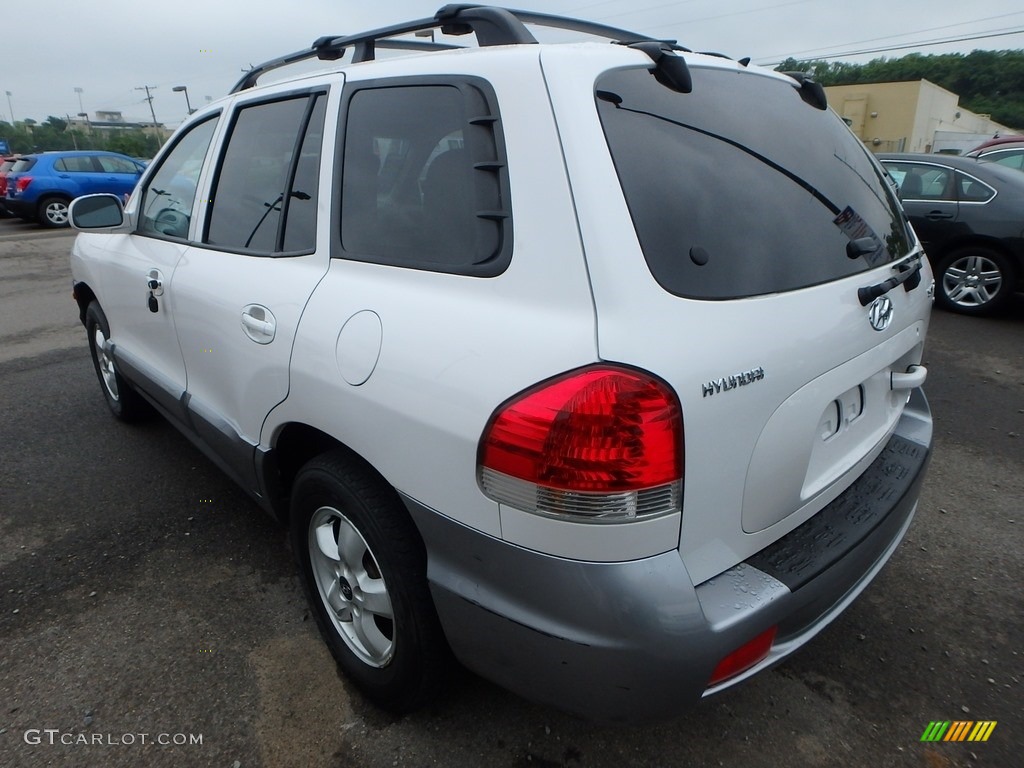 2005 Santa Fe GLS 4WD - Nordic White / Beige photo #2