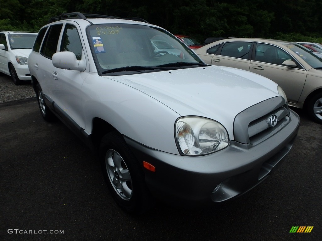 2005 Santa Fe GLS 4WD - Nordic White / Beige photo #5